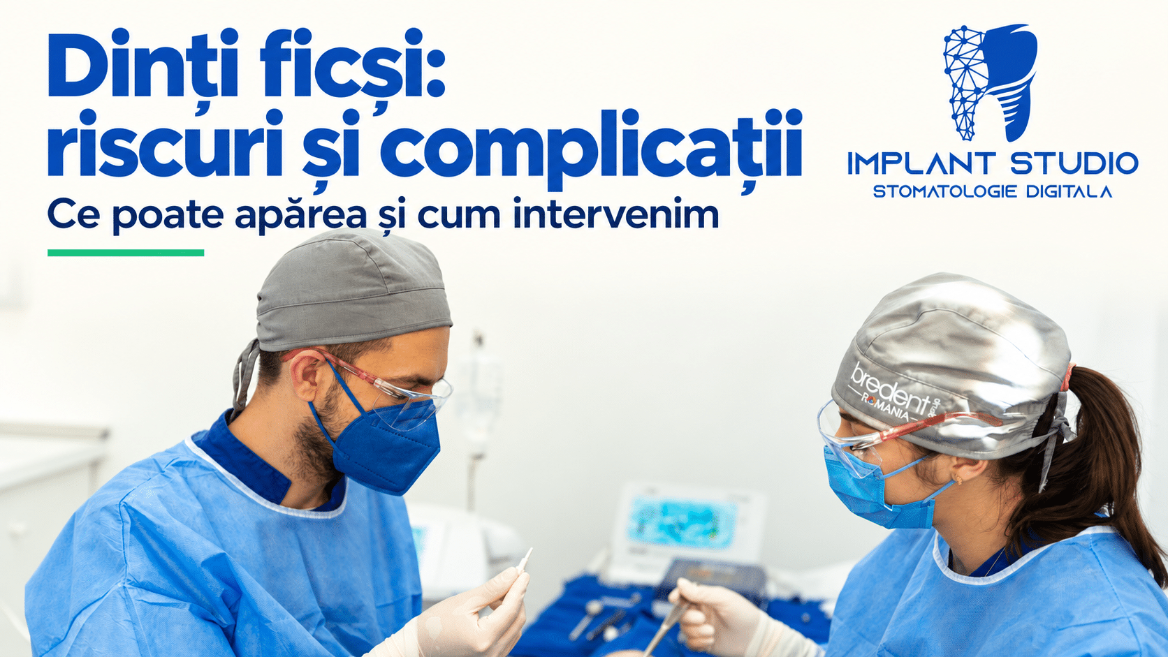 Lucrare fixă pe implanturi cu dinți din zirconiu pe structură de BioHPP